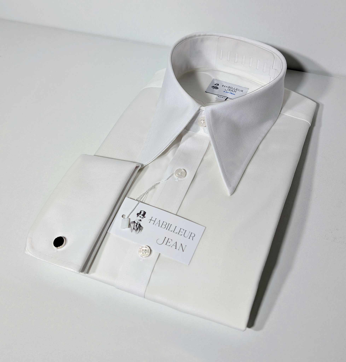 [Limited Edition] Pointed collar in 3-twisted twill