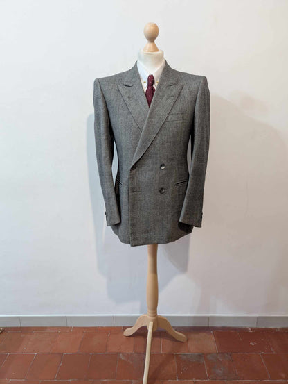 Ancien costume croisé bespoke en flanelle