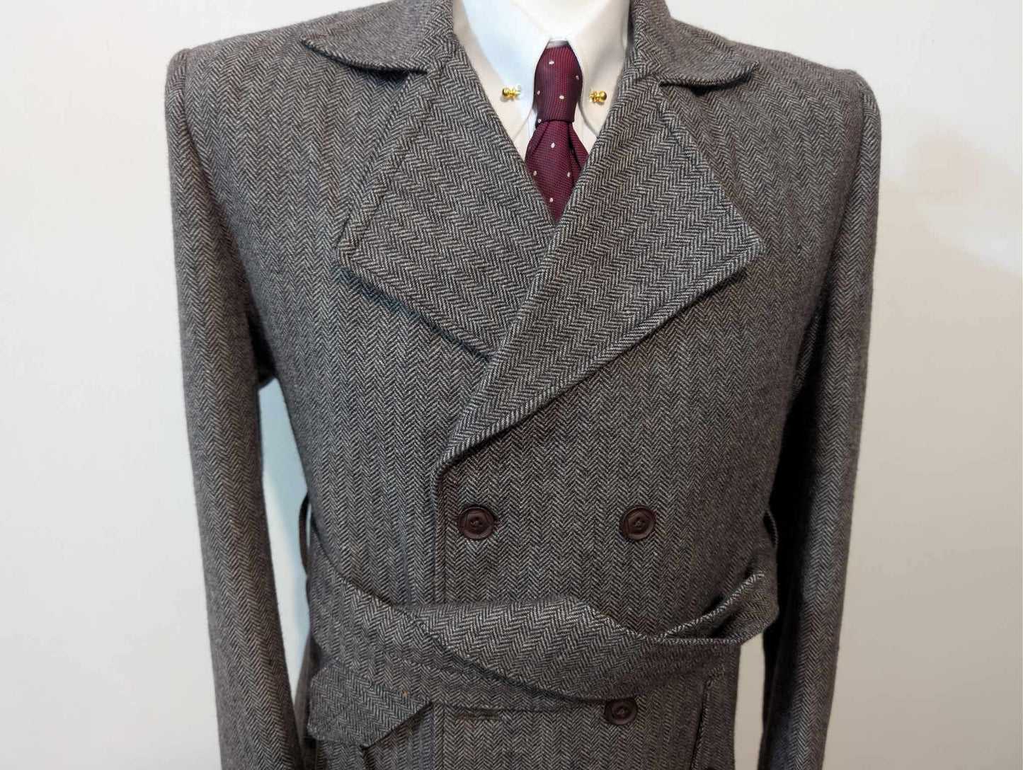 Magnifique trench en tweed