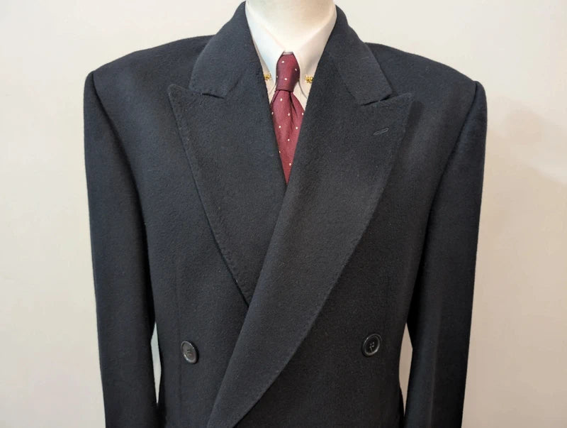 Rarissime manteau croisé en cachemire