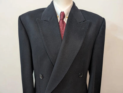 Rarissime manteau croisé en cachemire