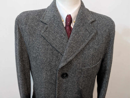 Redoutable manteau gris à chevron