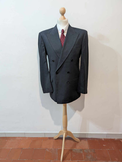 Légendaire costume croisé pinstripe en laine