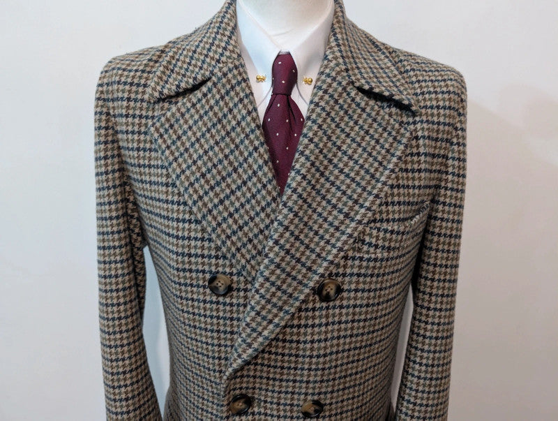 Agréable manteau polo coat en tweed