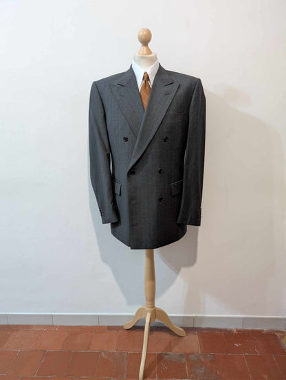 Légendaire costume croisé pinstripe en laine