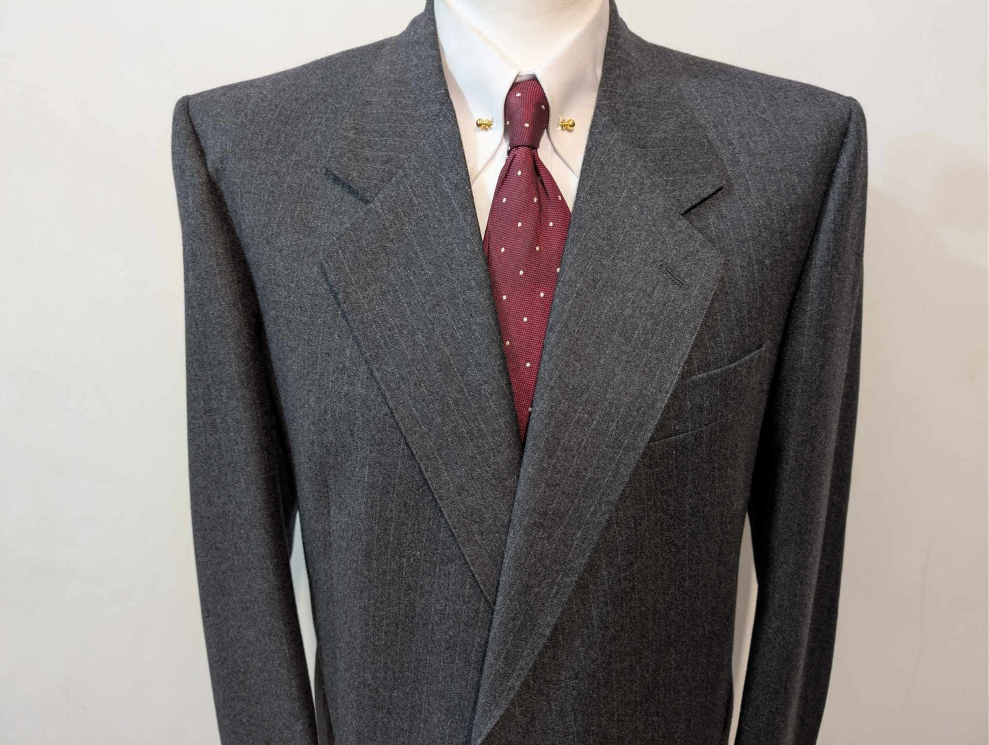 Magnifique costume pinstripe en flanelle