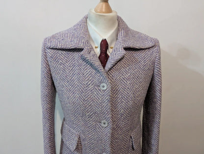 Sublime manteau femme violet lila en laine