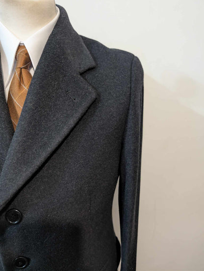 Gentil manteau gris en laine