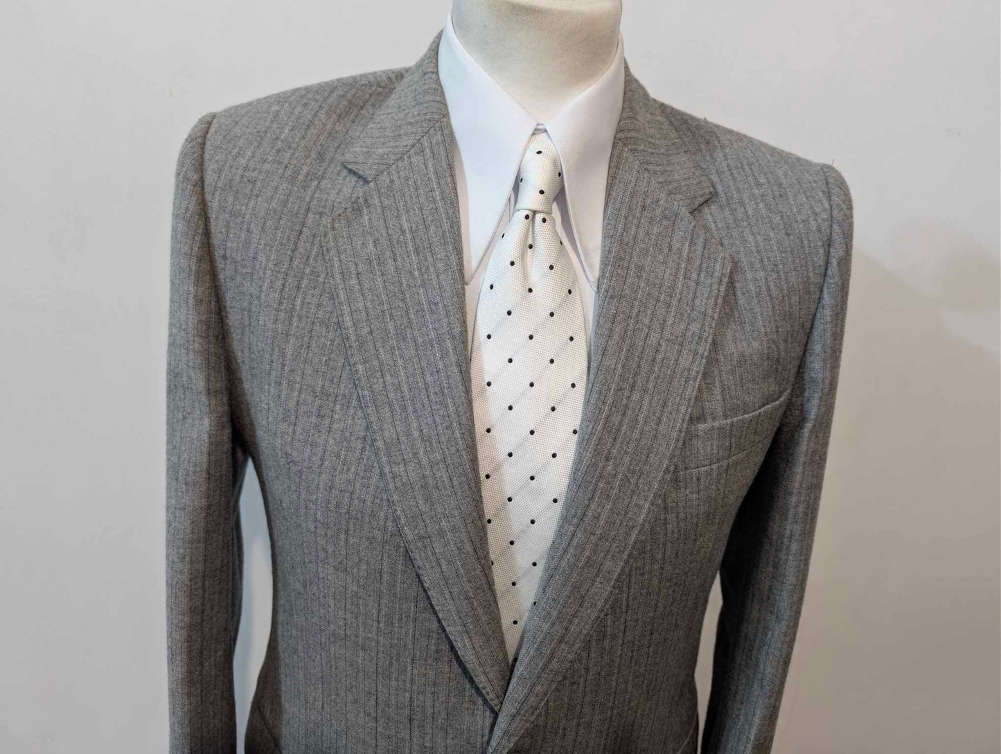 Magnifique costumes pinstripe en flanelle lourdes