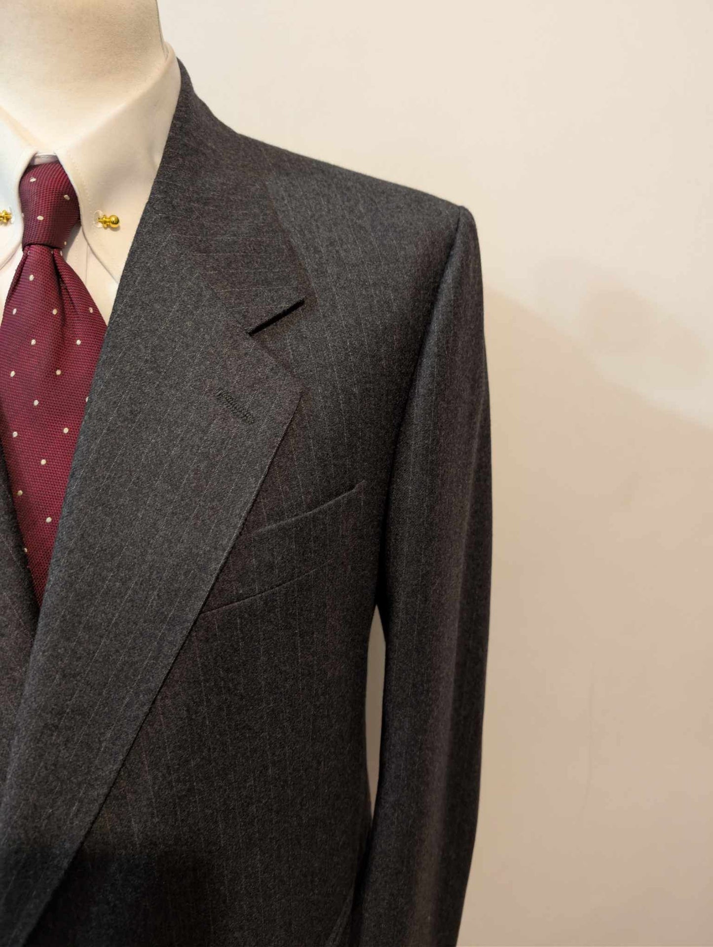 Magnifique costume pinstripe en flanelle