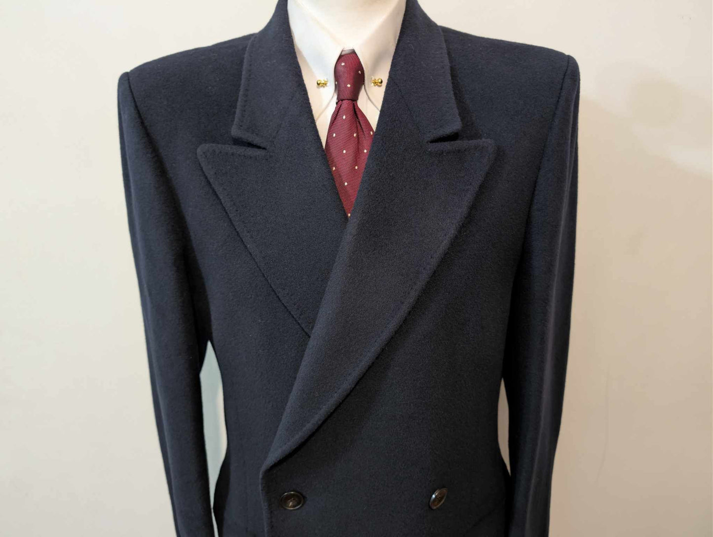 Sublime manteau croisé en laine