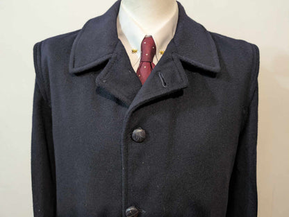 Fabuleux manteau loden de couleur bleu marine