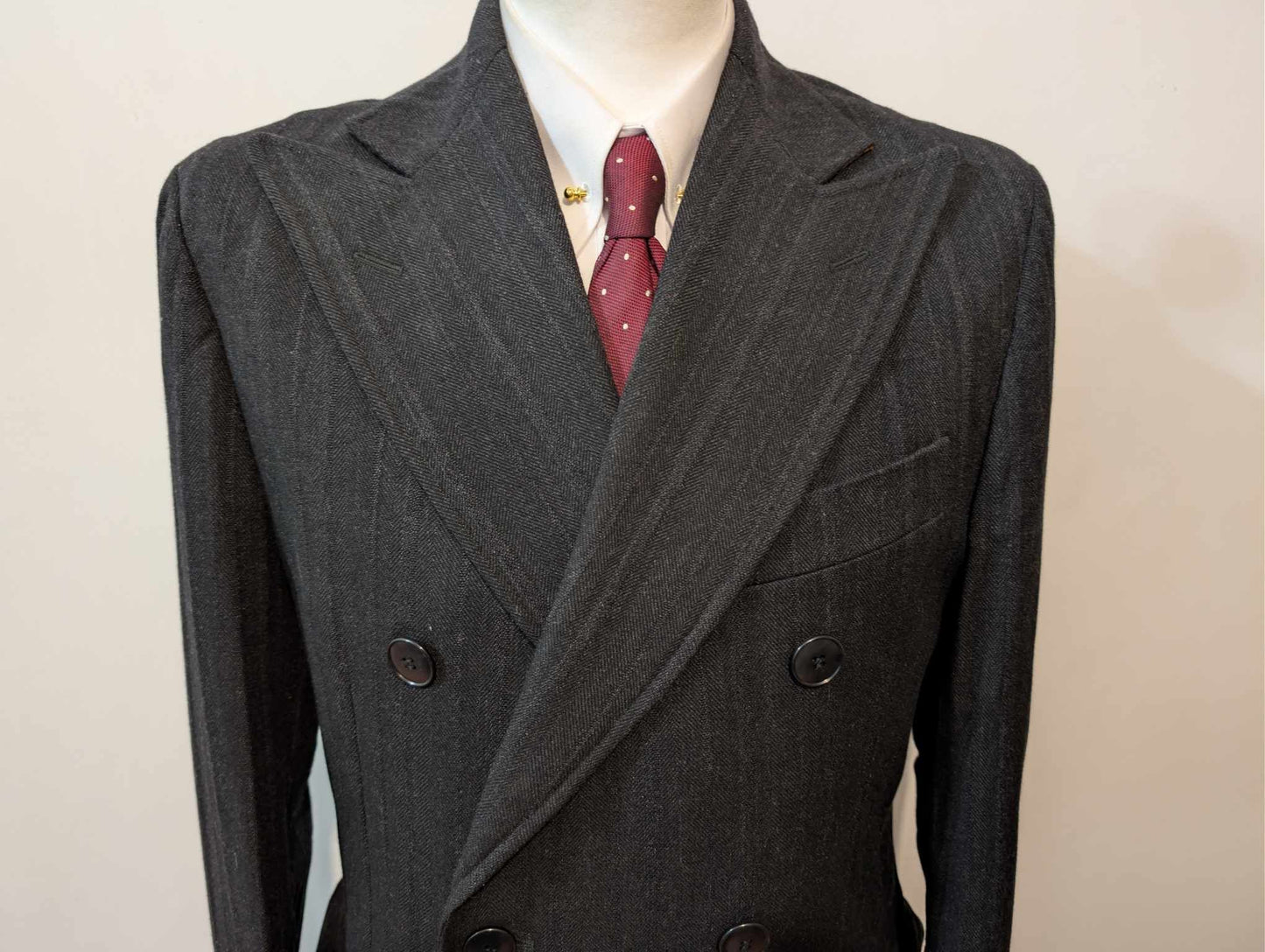 Magnifique manteau croisé en laine