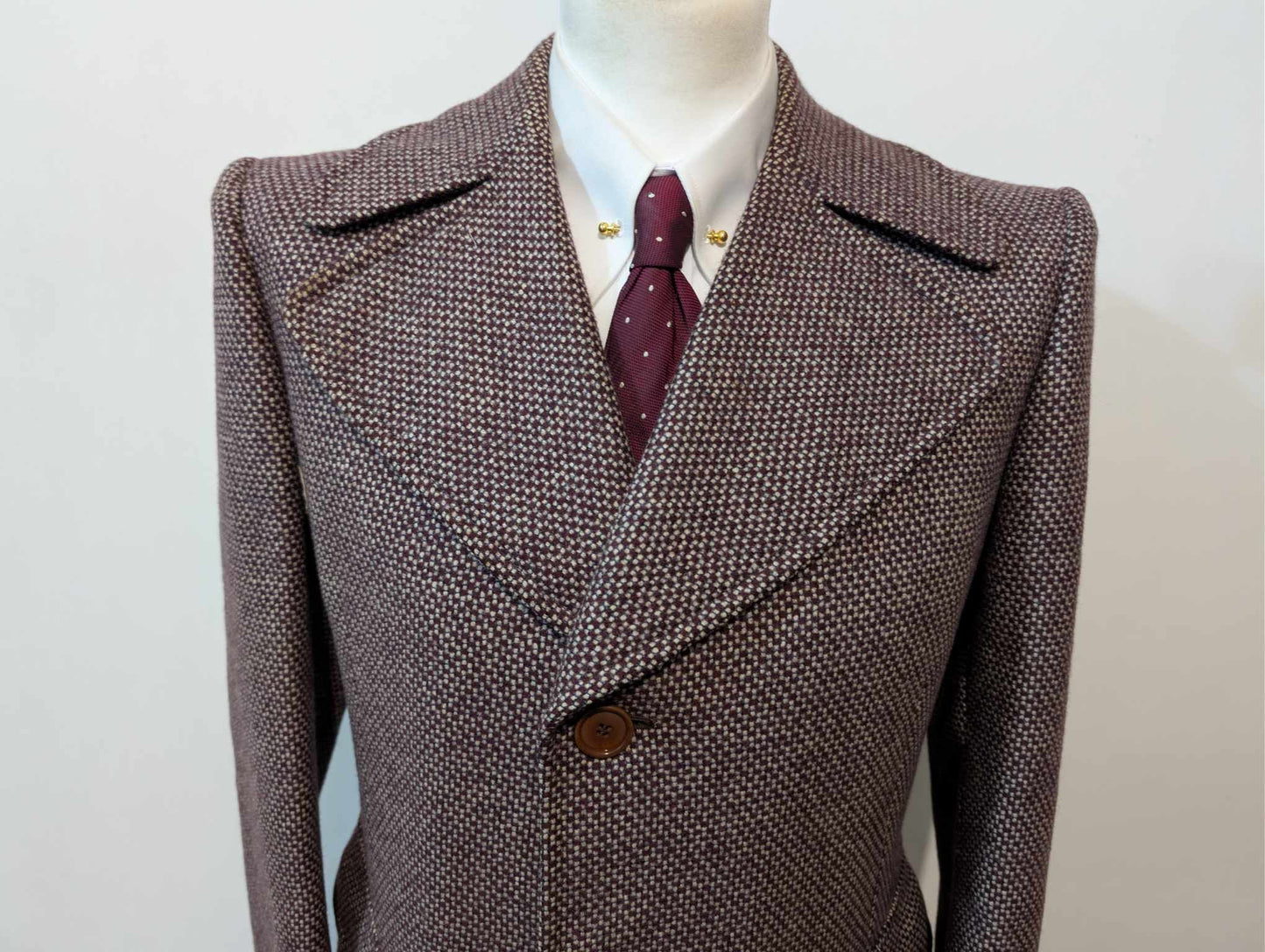 Magnifique manteau polo coat en tweed