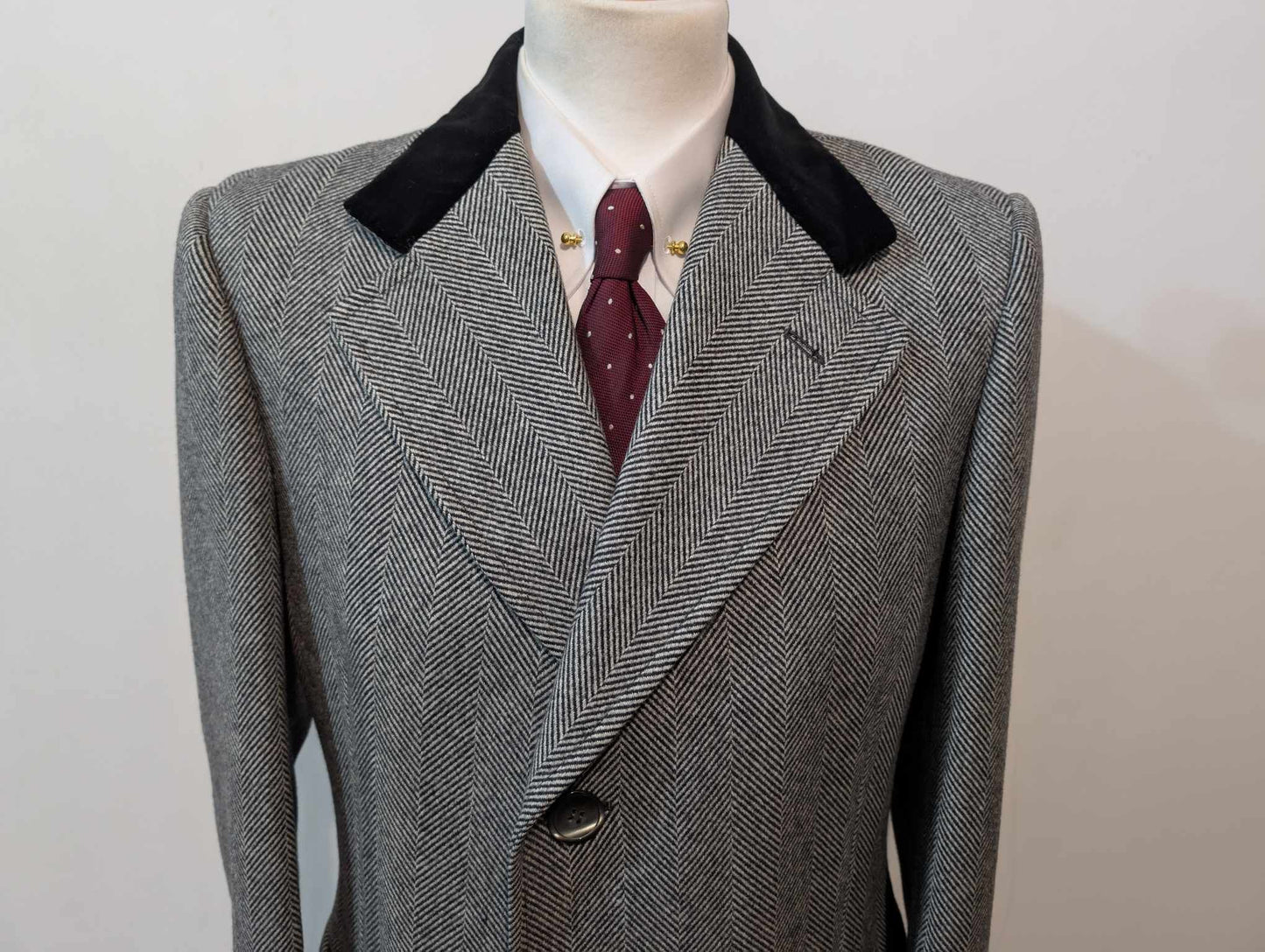 Incroyable manteau Chesterfield en laine