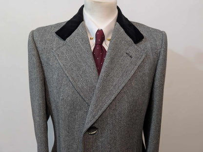 Incroyable manteau Chesterfield en laine