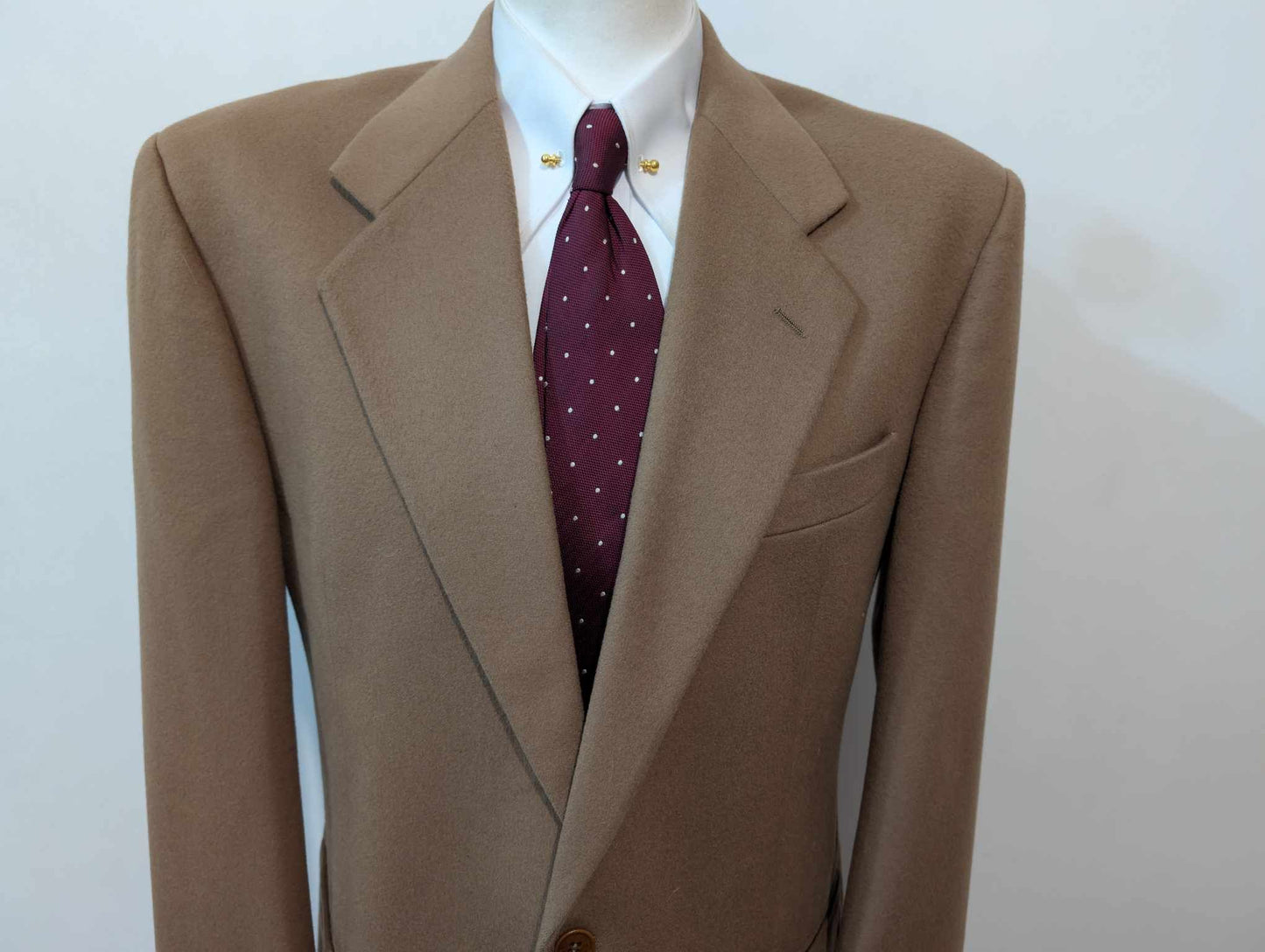 Fantastique veste marron en laine et cachemire