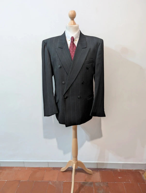 Effroyable costume croisé chalkstripe en laine