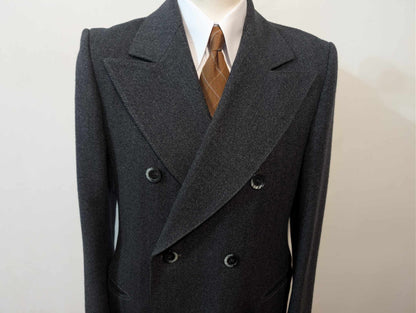 Magnifique manteau croisé en tweed