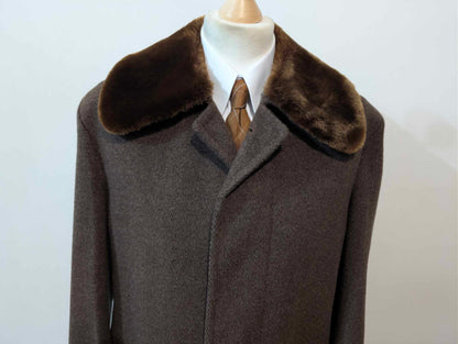 Mignon manteau marron en laine