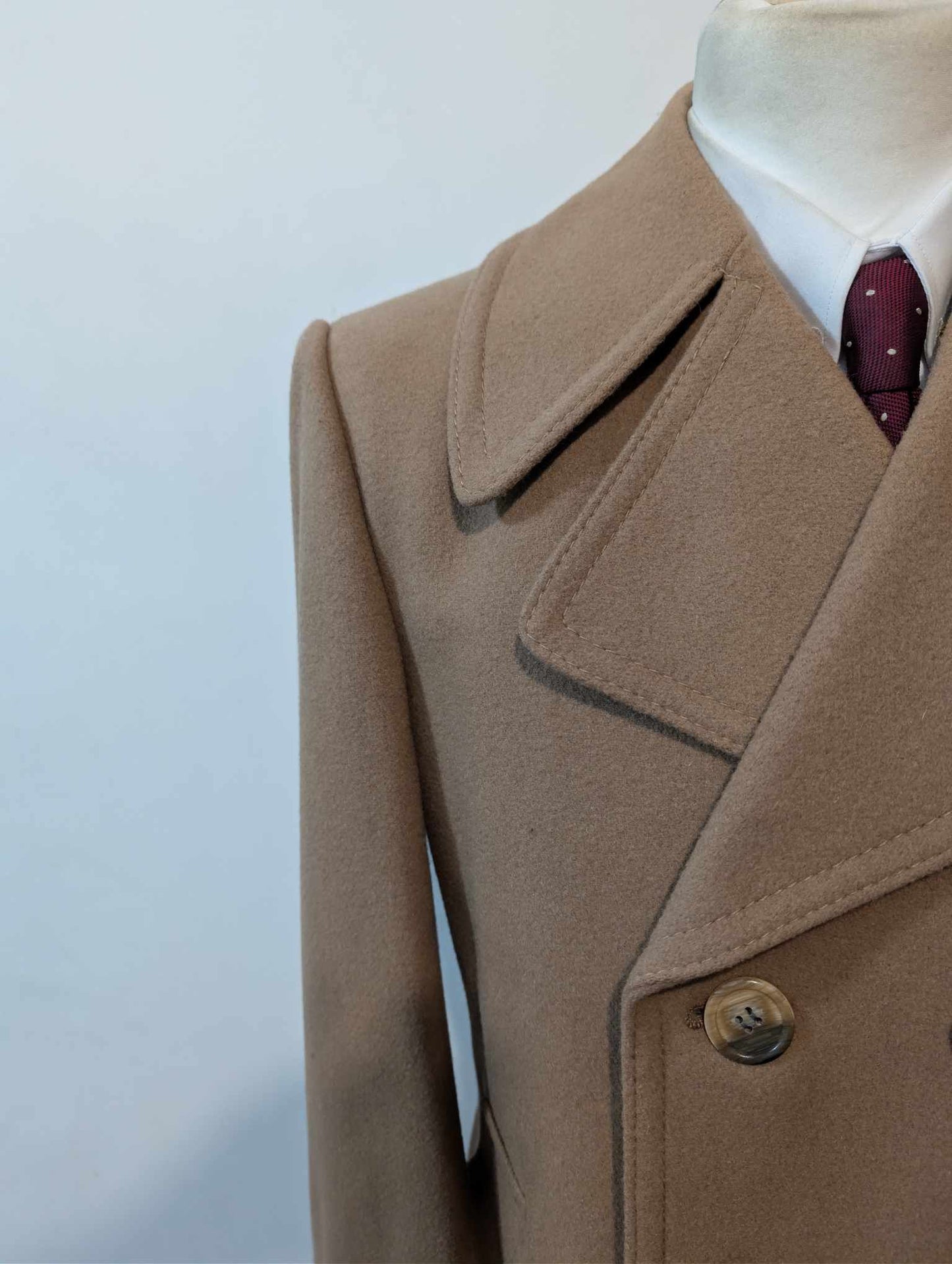 Adorable manteau camel en laine