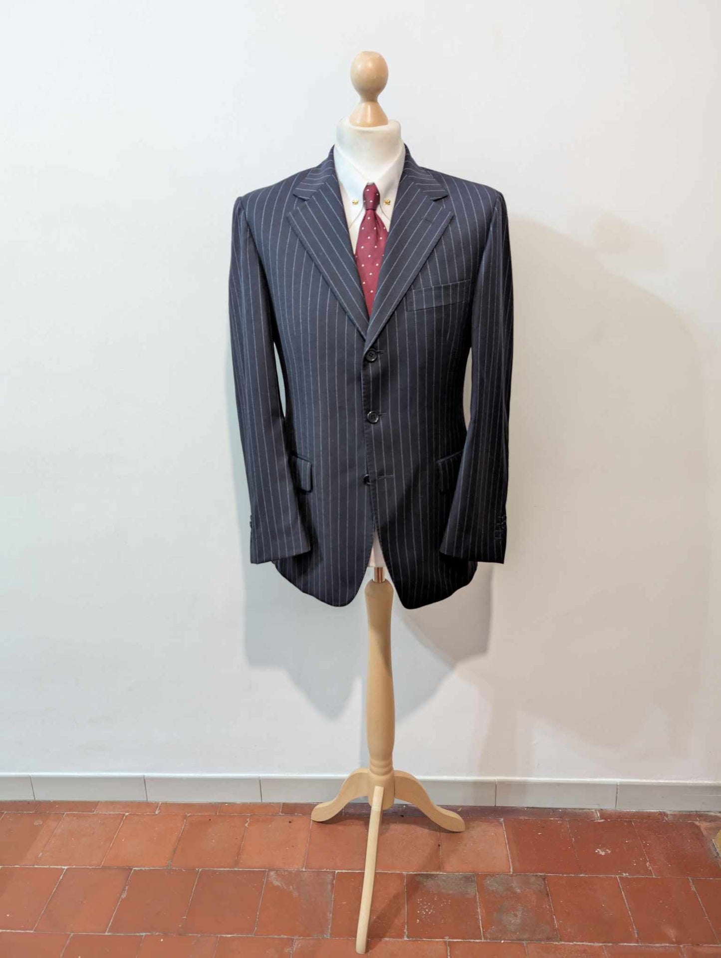 Formidable costume chalkstripe en laine