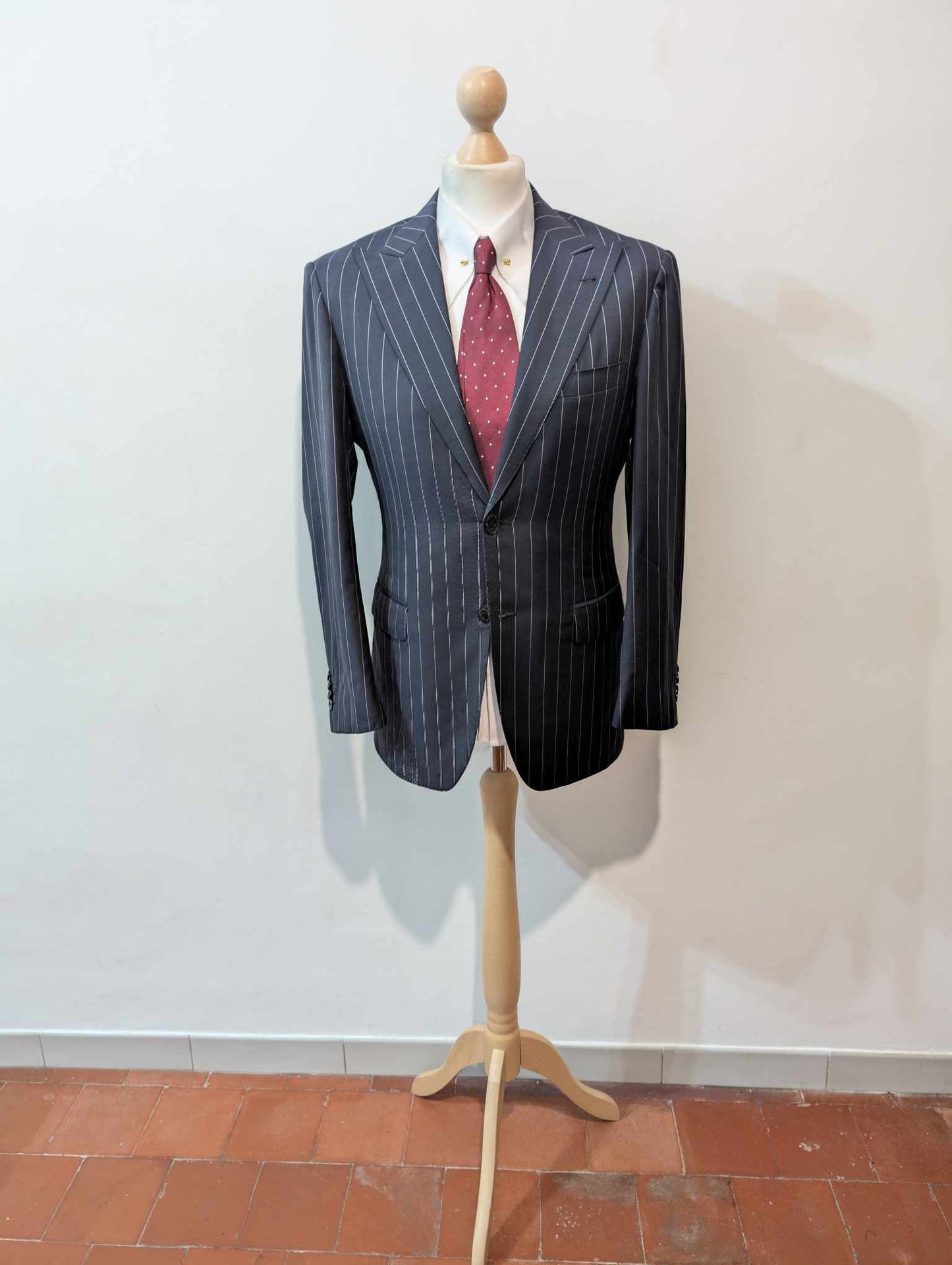 Incroyable costume chalkstripe en laine