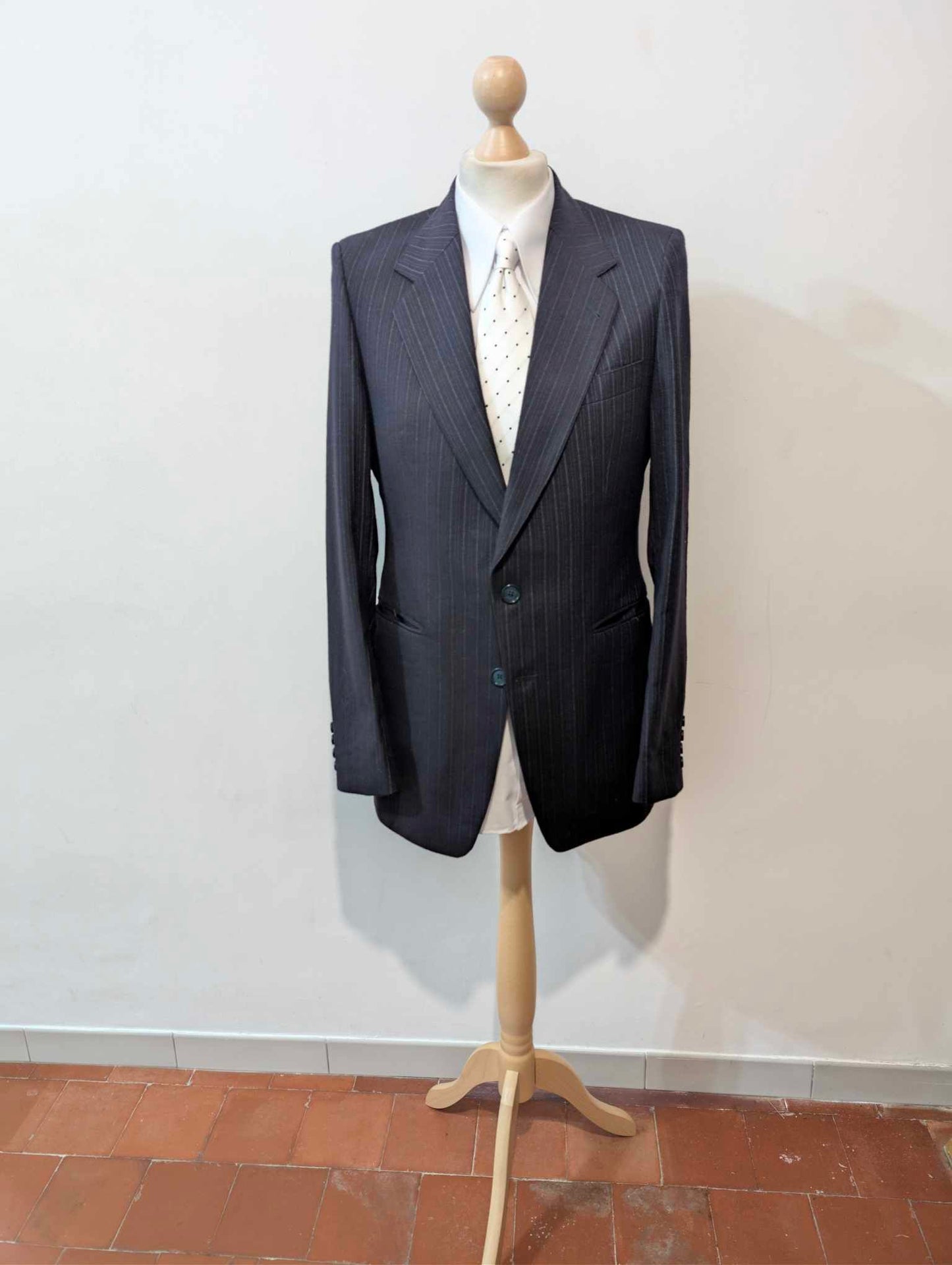 excellent costume pinstripe en flannel de laine