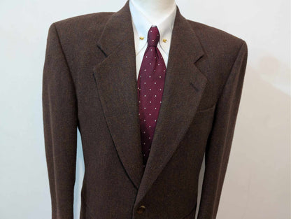 Fabuleuse veste couleur marron en tweed