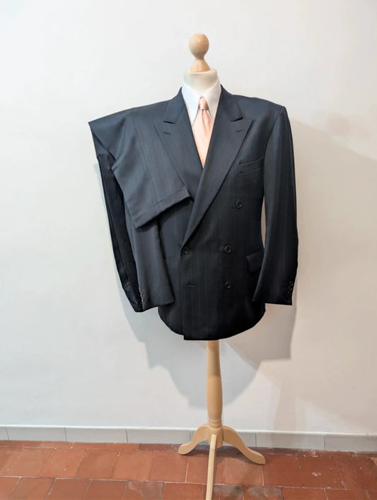 Nice wool pinstripe double-breasted suit