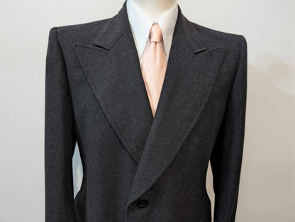 Magnifique manteau  gris en tweed