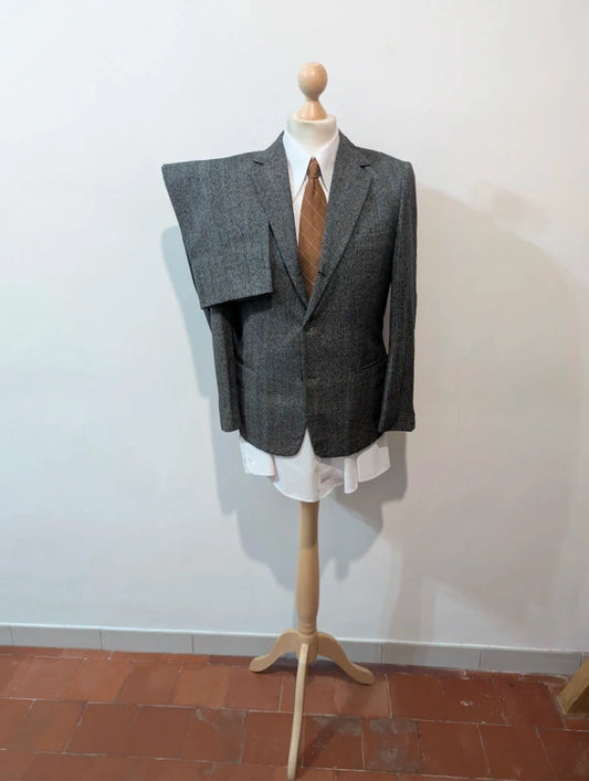 Fabuleux costume gris en laine