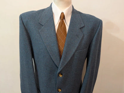 Wunderschöne blaue Tweedjacke