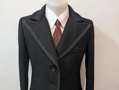 Mignon manteau femme noir en laine