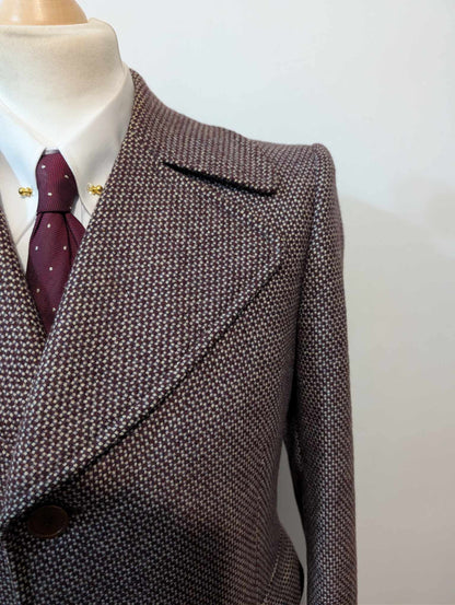 Magnifique manteau polo coat en tweed