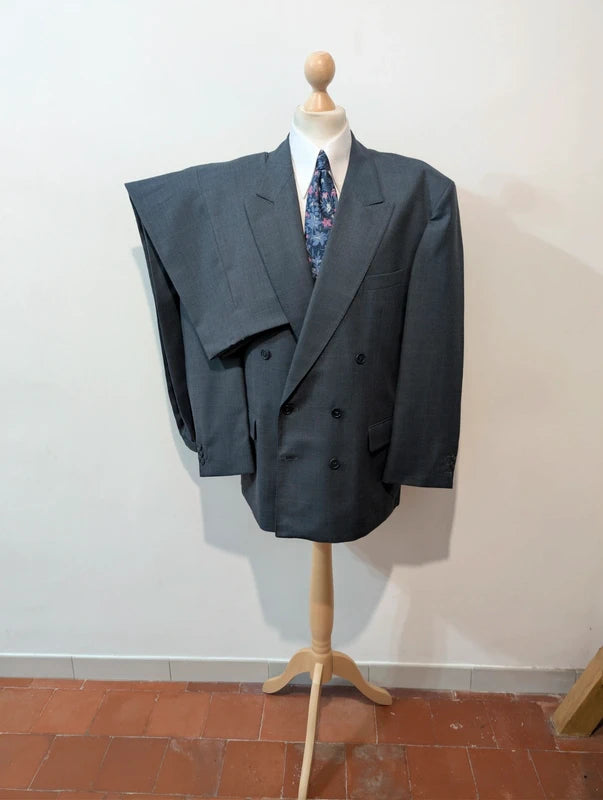 Giant double-breasted wool suit