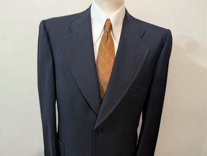 Robuste marineblaue Wolljacke