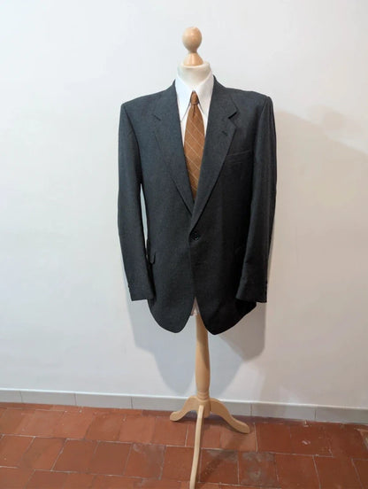 Classique veste grise en flanelle lourdes