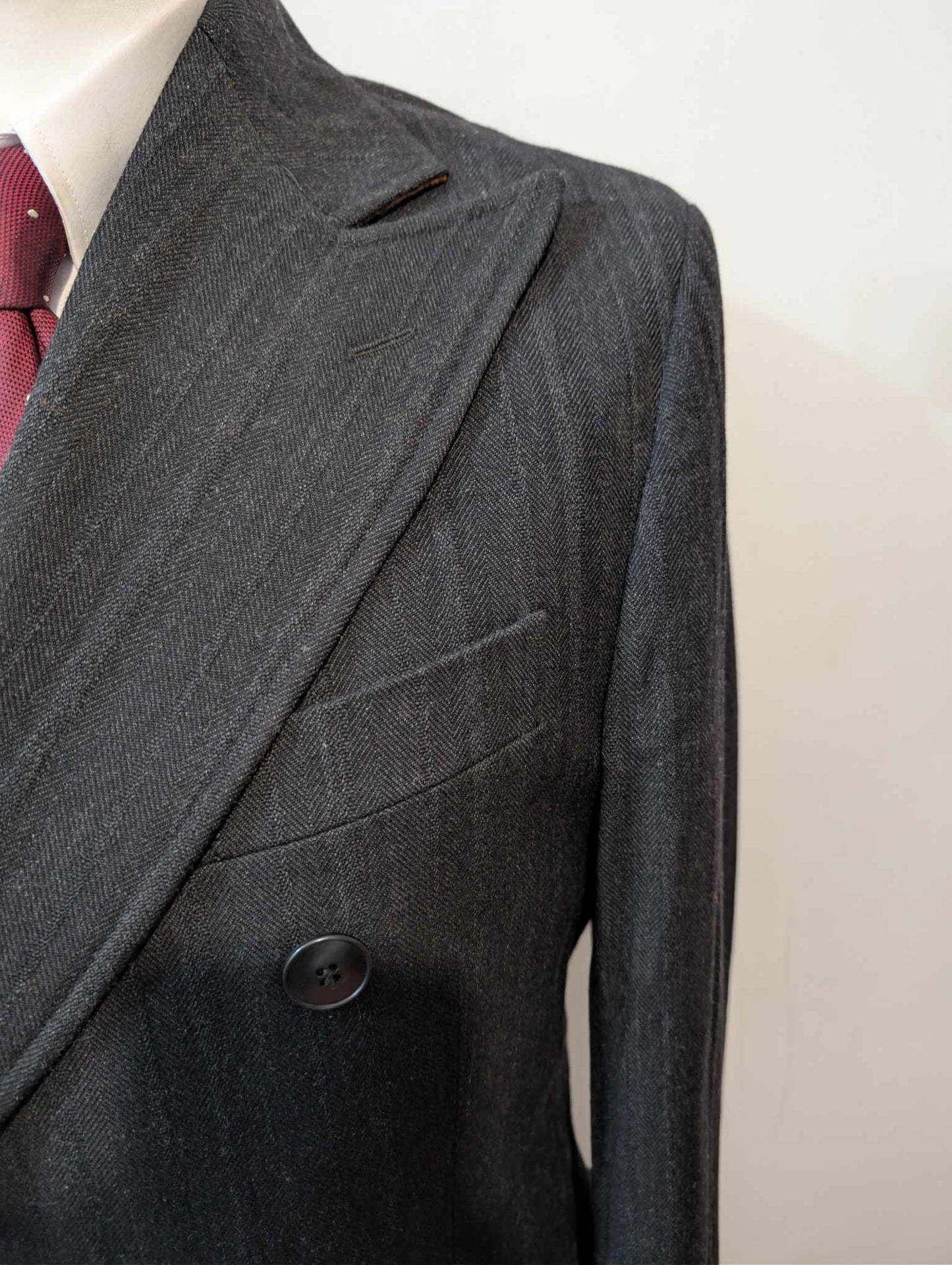 Magnifique manteau croisé en laine