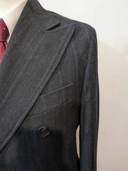 Magnifique manteau croisé en laine