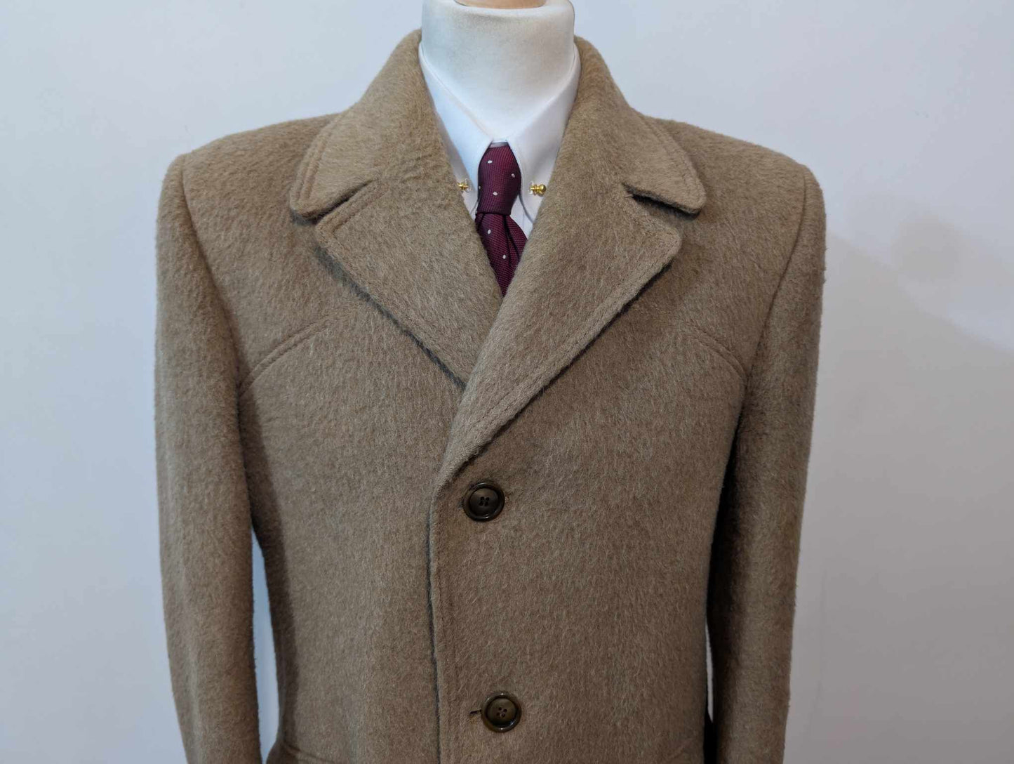 Doux manteau camel en laine