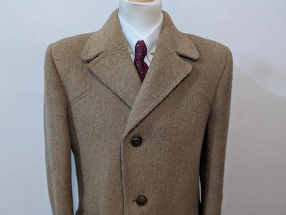 Doux manteau camel en laine
