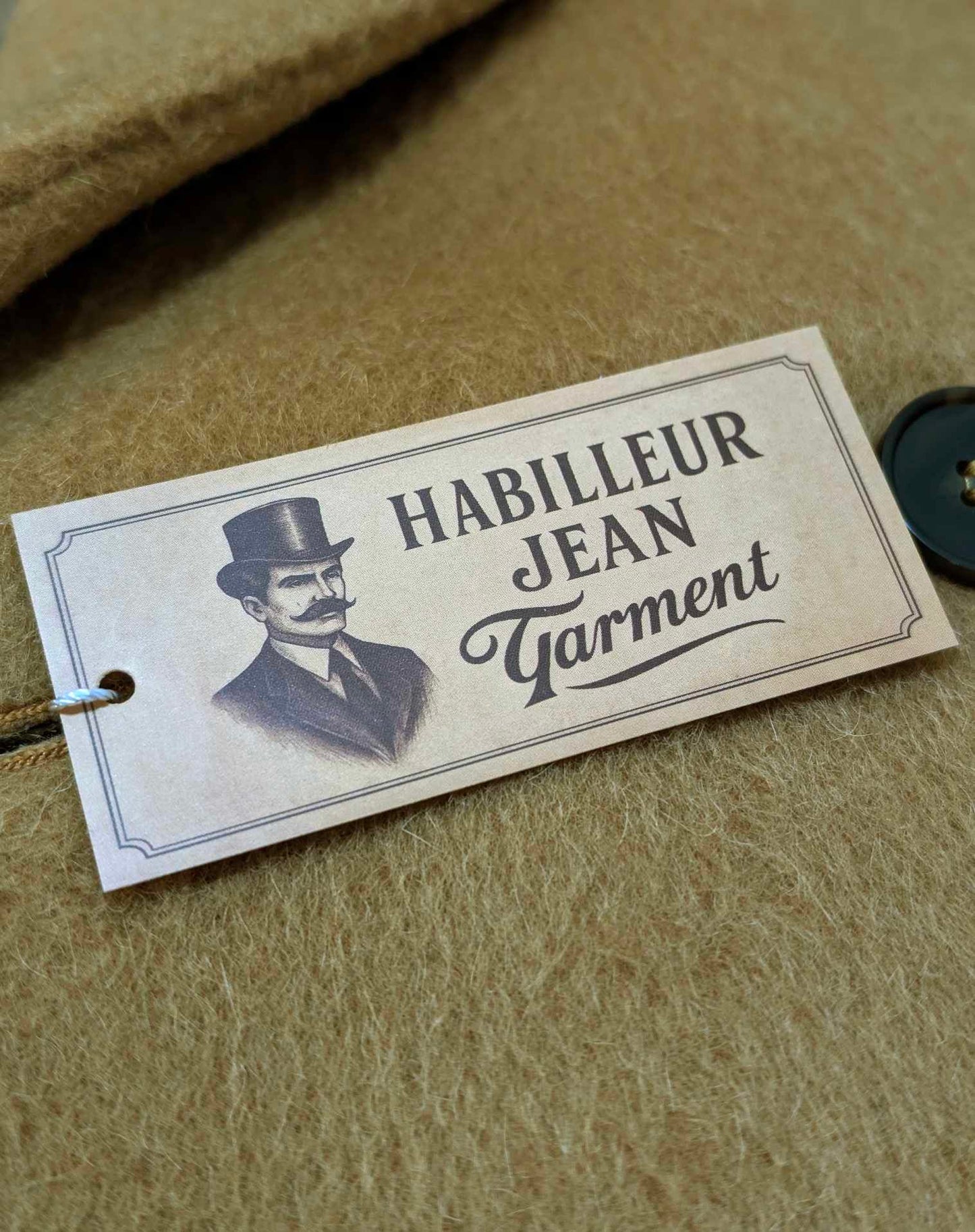 [Edition limité] Manteau croisé Camel en Laine/Alpaga