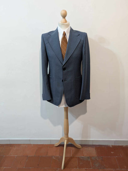 Magnifique costume bleu marine en laine