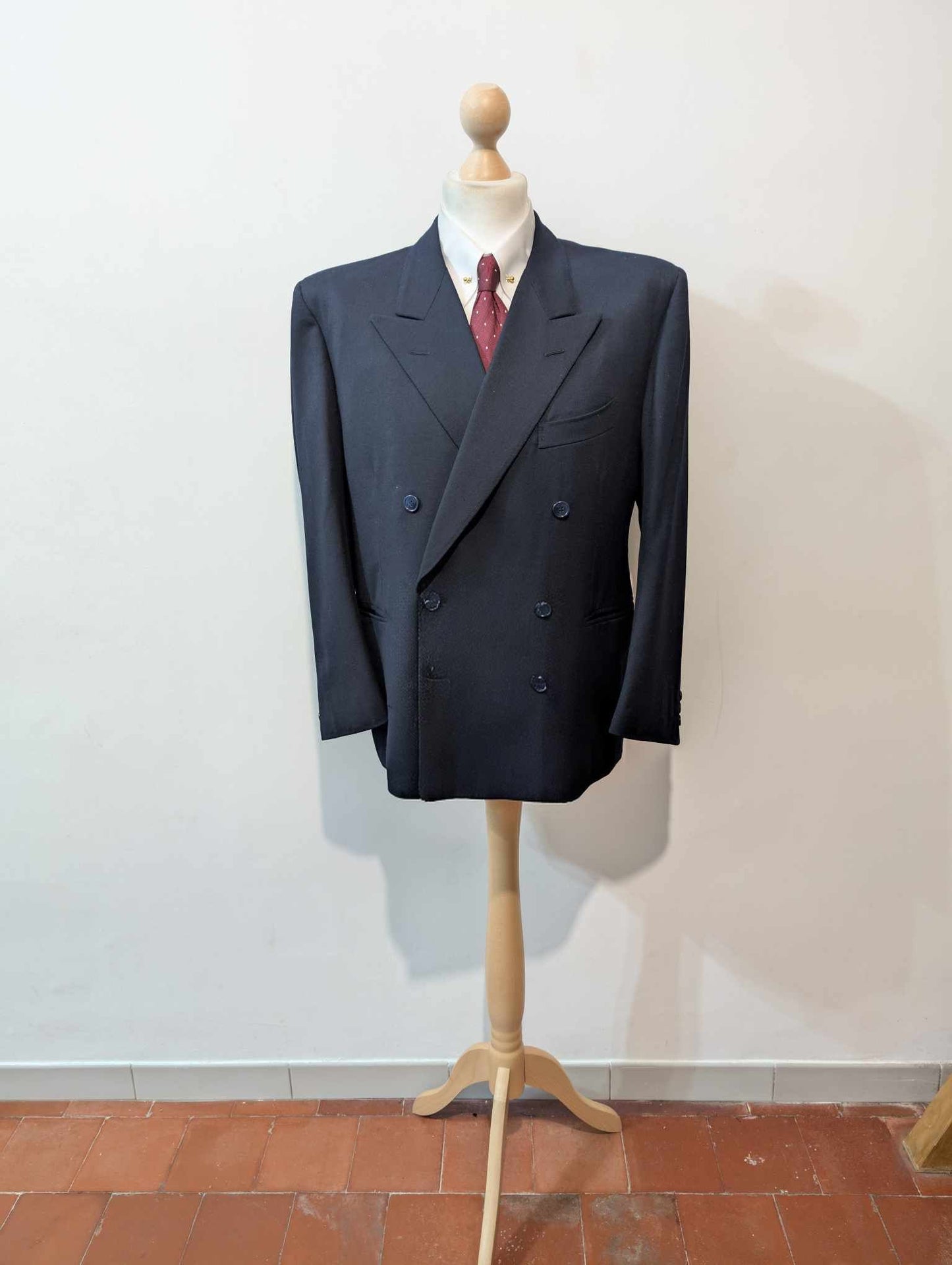 Fabuleux costume croisé en flanelle