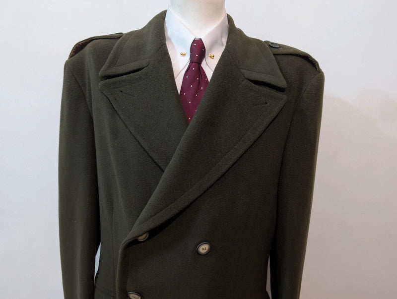 Merveilleux manteau vert en laine