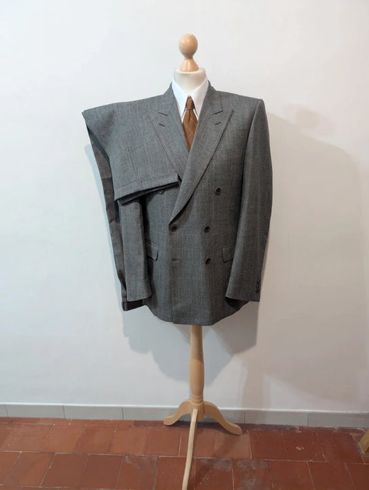 Magnifique costume croisé en flanelle