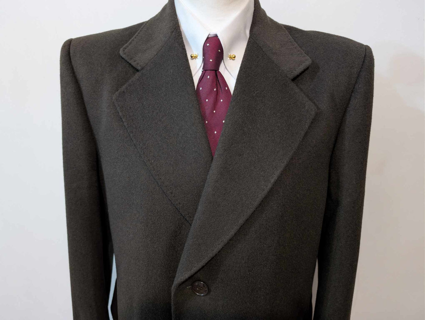 Magnifique manteau marron en laine