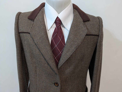 Elegante veste chesterfield en laine