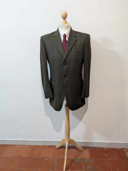 Gentil costume gris vert en flanelle lourde